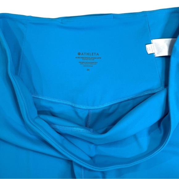 Athleta Ultra High Rise Elation Capri size 3X in Santorini Blue - Picture 3 of 7